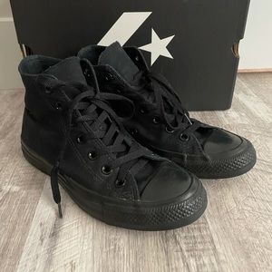 Black womens converse